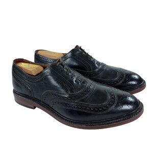 Allen Edmonds Mctavish Wingtip Oxford Shoes Mens Size 8.5 EEE Full Brogue Black